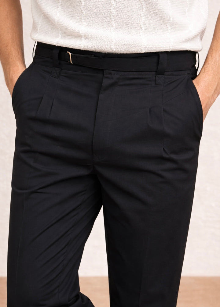 THE VANGUARD GURKHA PANT-BLACK