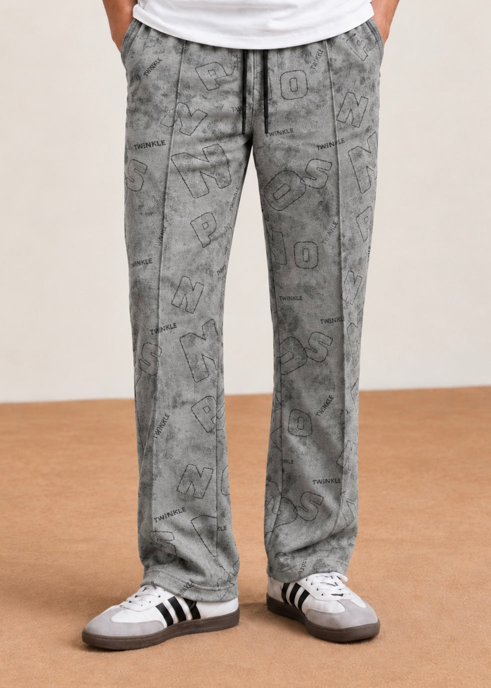 Urban Script Pant Trouser Gray