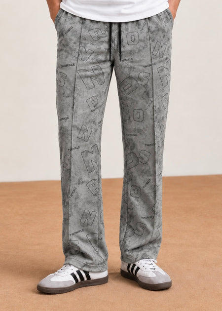 Urban Script Pant Trouser Gray
