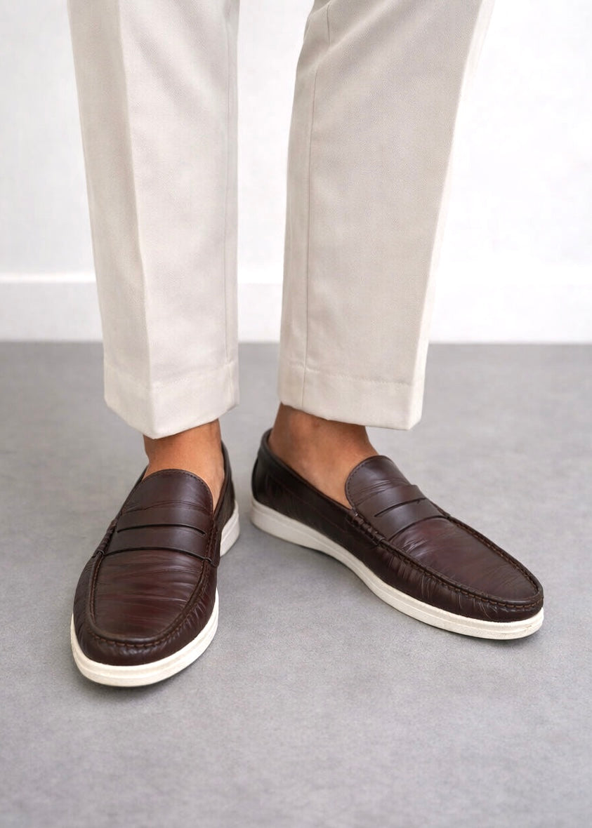 0012 AIR LOAFER'S-FT BROWN
