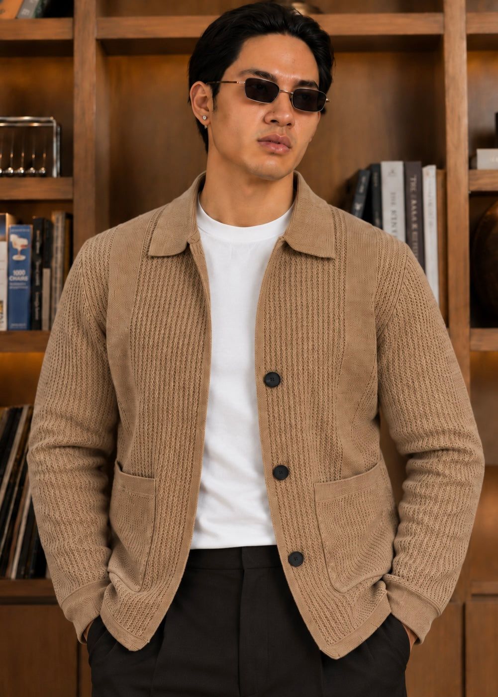 LUXE-WHOOL SHACKET-TAN