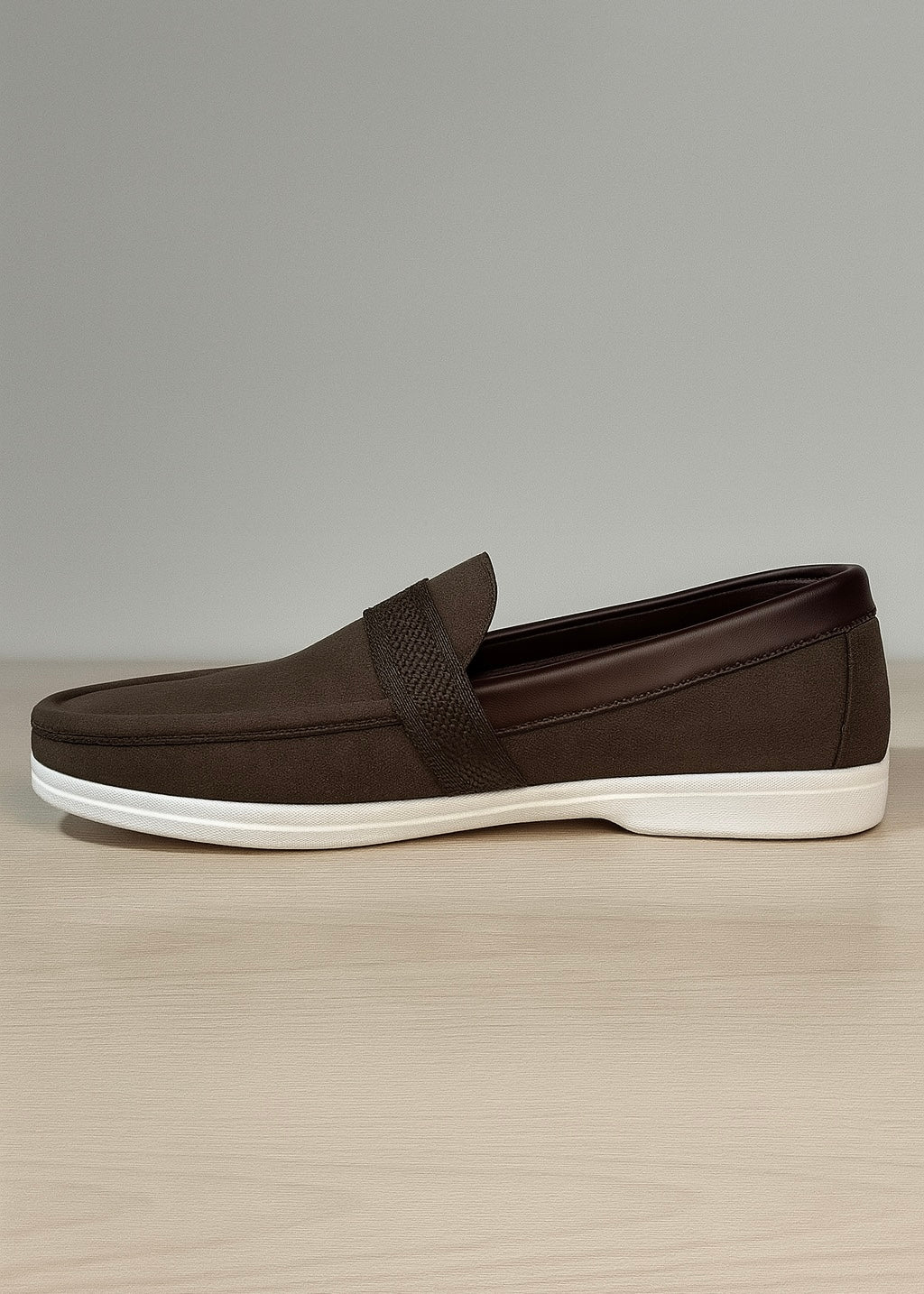 0013 SUEDE SOFT LOAFERS-FT (BROWN)