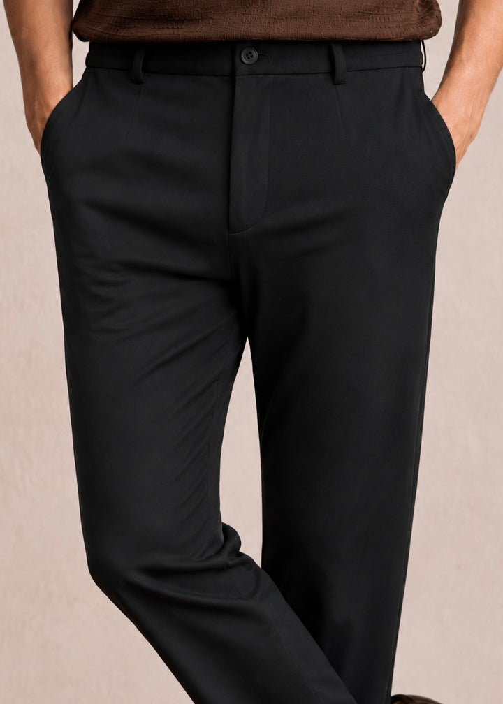 THE MAJESTIC GURKHA PANT-BLACK