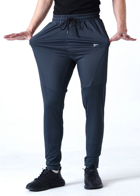 THE LINEN PLEATED TROUSER-GRAY