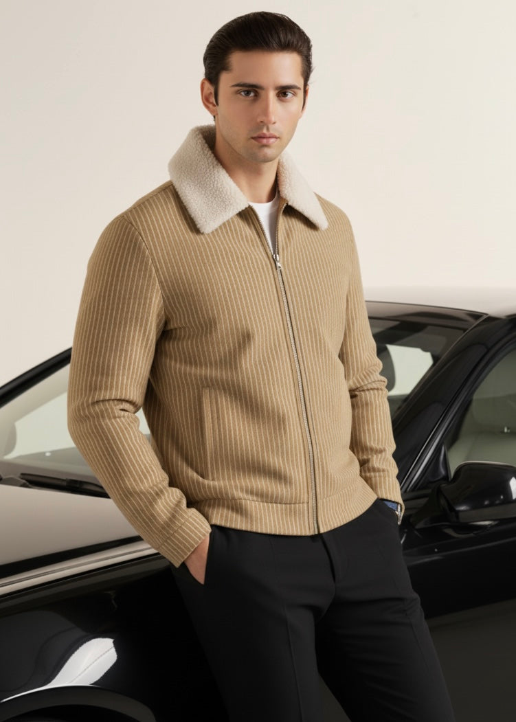 THE MIDNIGHT-LINE JACKET-BROWN