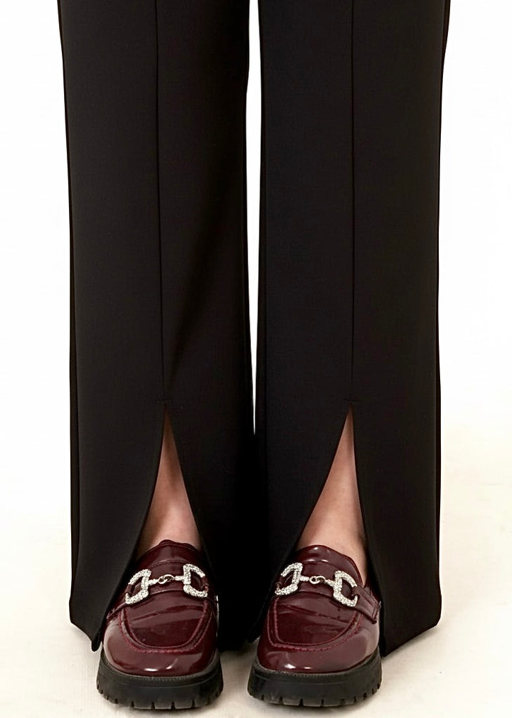 SLINKY EVENING SLACKS-BLACK