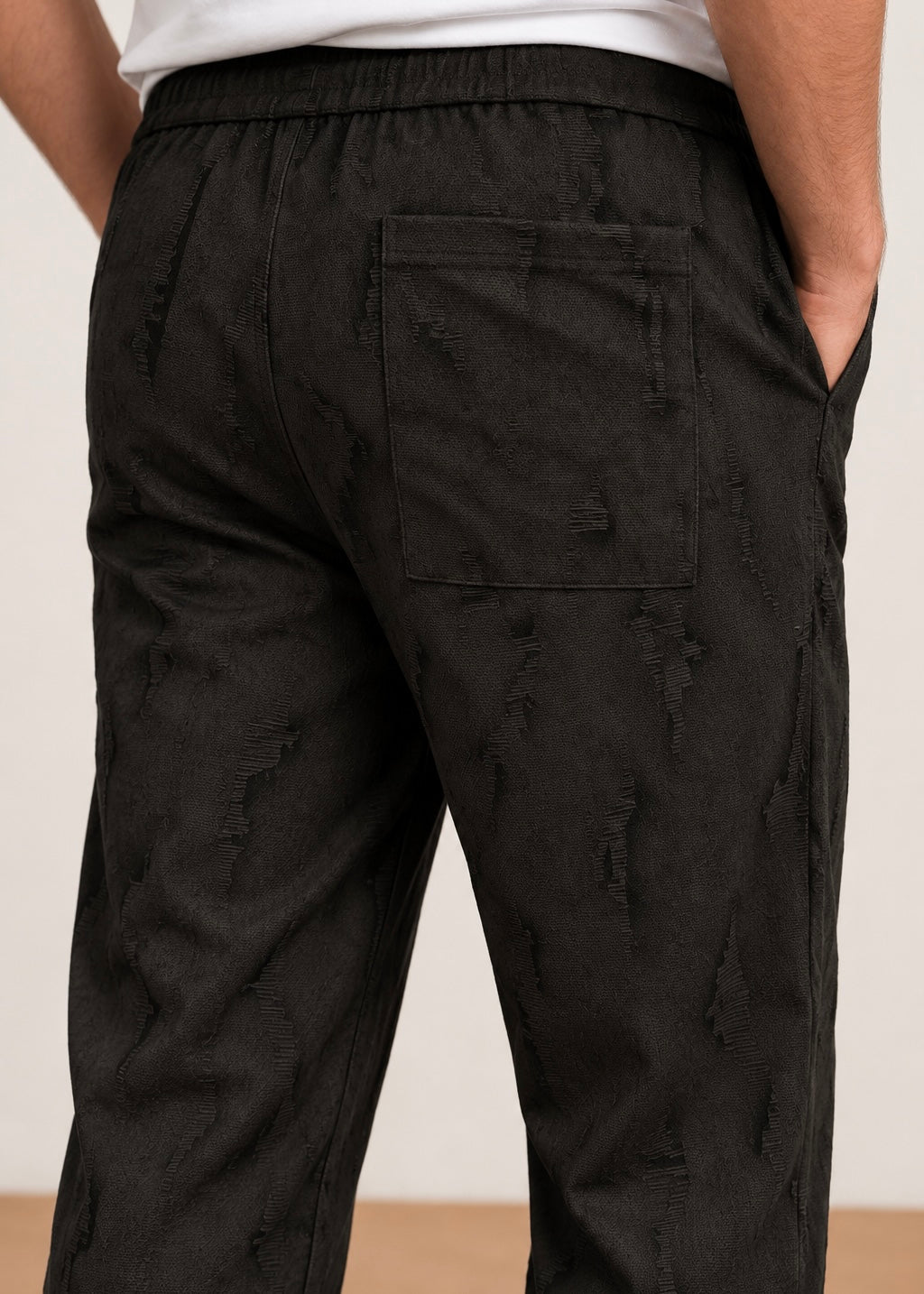 Classic Panel Track Pant Trouser BLACK