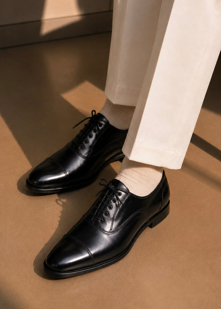 0082 Luxury Leather Dress Shoes-black