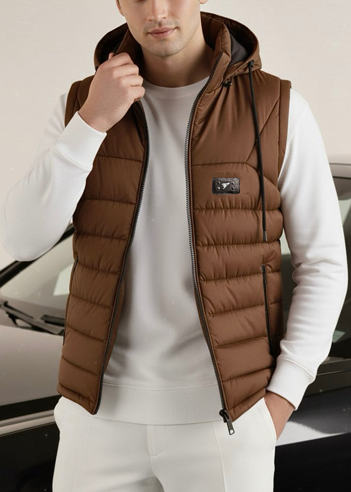 LOGO SLEEVELESS JACKET-FT