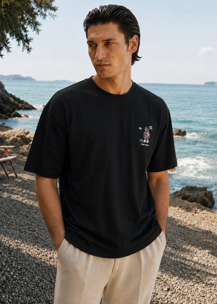 THE ZORVELLO BAGGY SHIRT-BLACK
