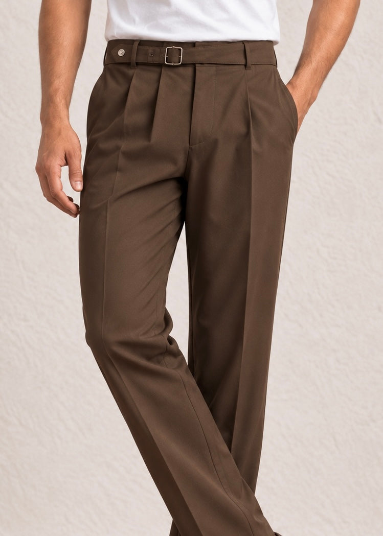 THE FALCON-ELITE GURKHA PANT-BROWN