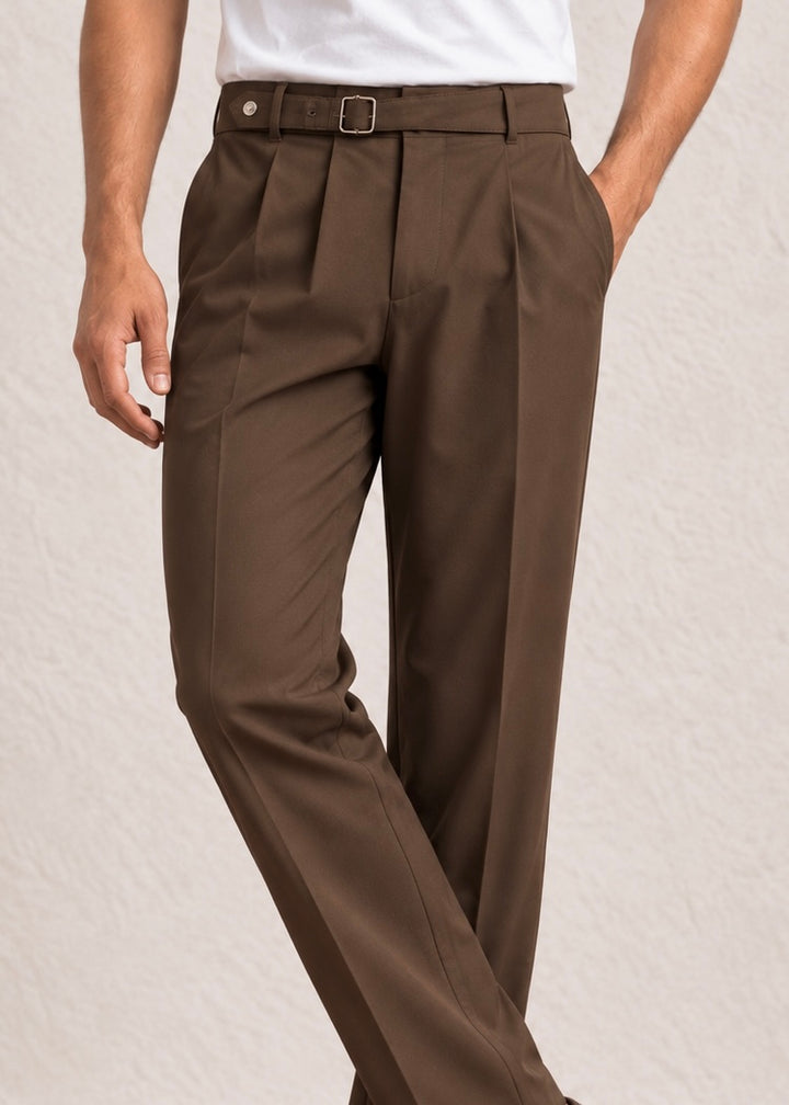 THE FALCON-ELITE GURKHA PANT-BROWN