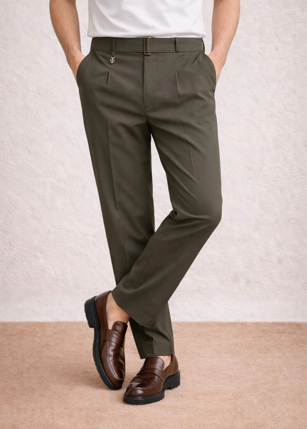 THE RYZE GURKHA PANT-OLIVE