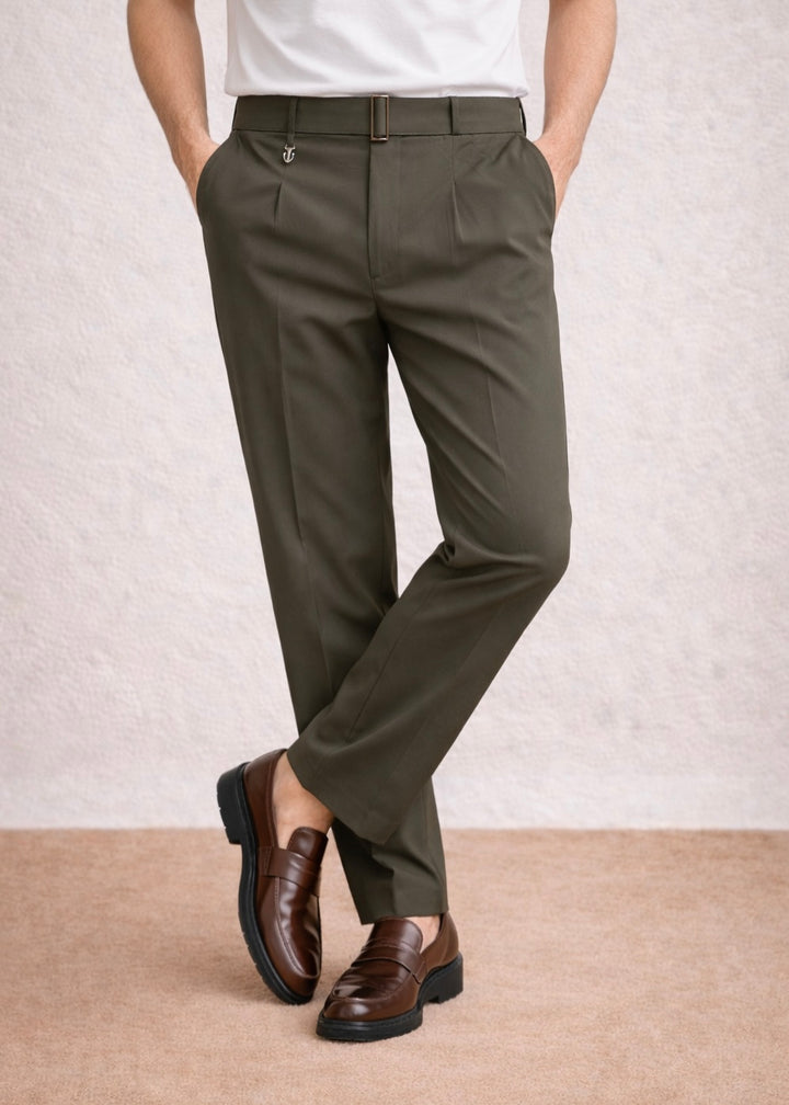 THE RYZE GURKHA PANT-OLIVE