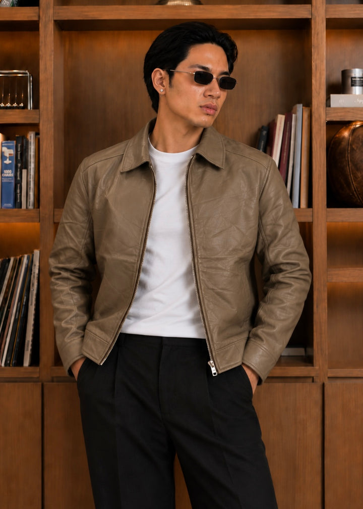 THE AVENOR-FORM JACKET-TAN