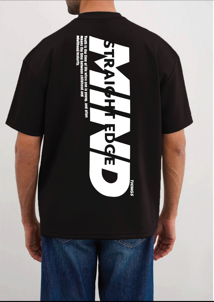 THE MIND-STRAIGHT TEE-BLACK