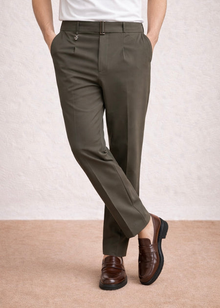 THE RYZE GURKHA PANT-OLIVE