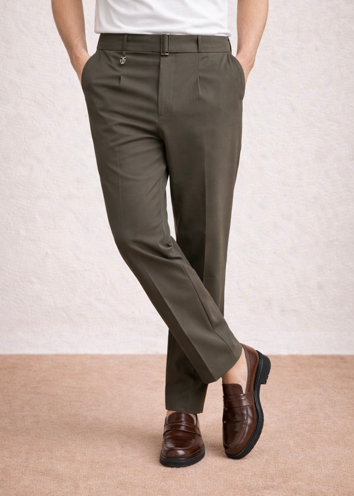 THE RYZE GURKHA PANT-OLIVE