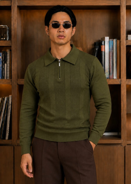 Riviera Knit Polo-Olive