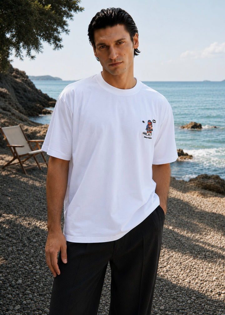THE ZORVELLO BAGGY SHIRT-WHITE