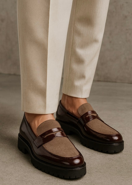 0018 FORMAL AND CASUAL WEAR SHOES-MAROON