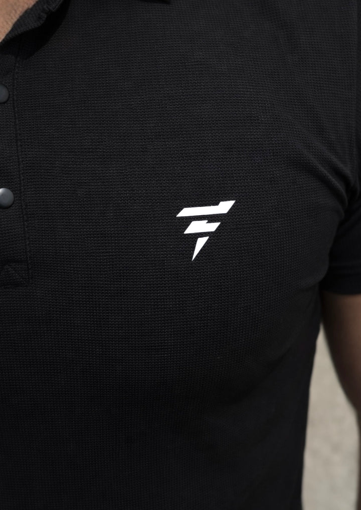 THE PRESTIGE POLO-BLACK