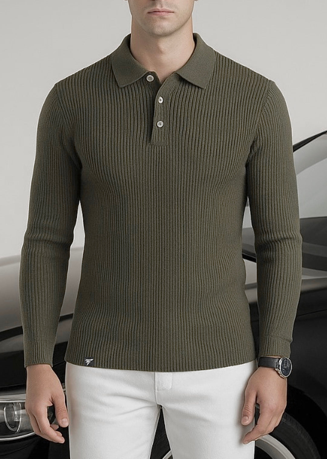 THE SMART KNITTED POLO-FT
