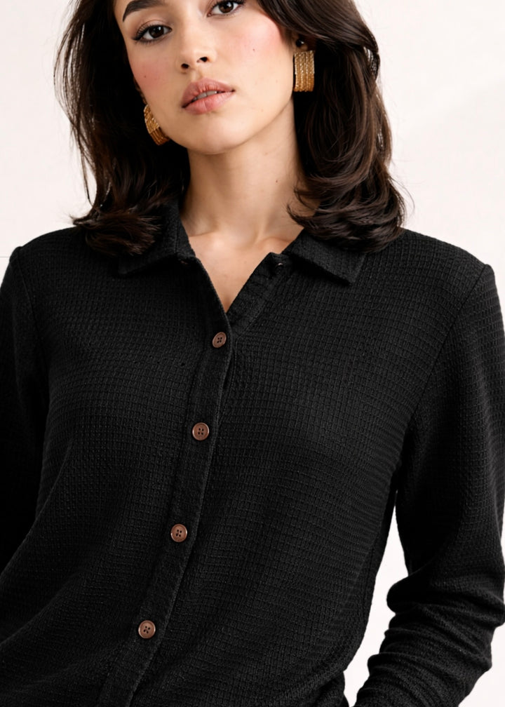 The Textured Grace-Wear SHIRT-FT