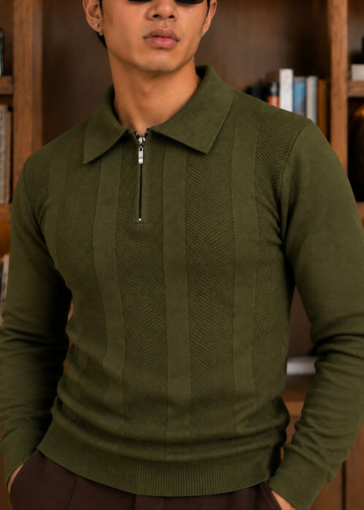 Riviera Knit Polo-Olive
