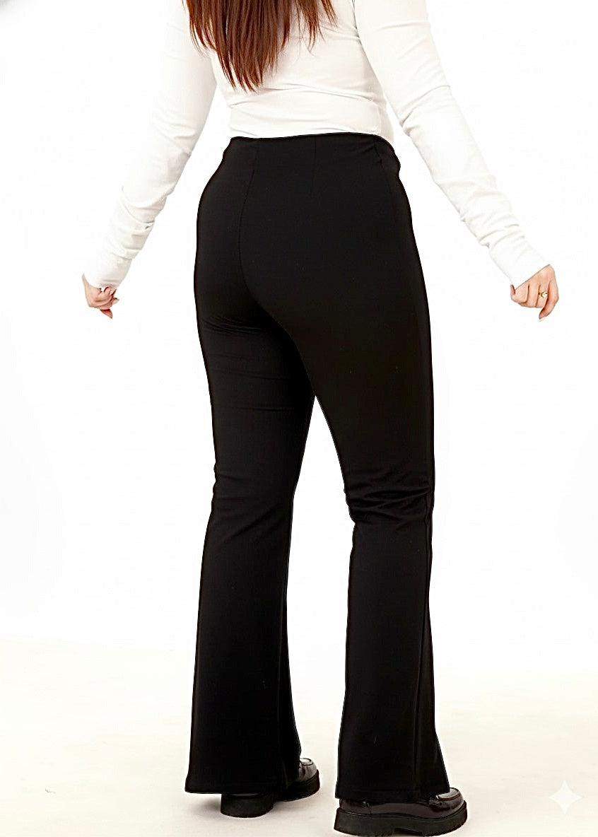 SLINKY EVENING SLACKS-BLACK