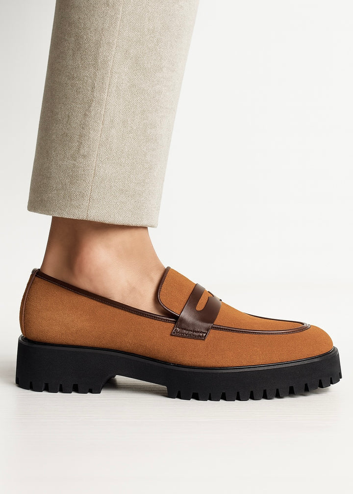 0017 FORMAL AND CASUAL WEAR SHOES-BROWN