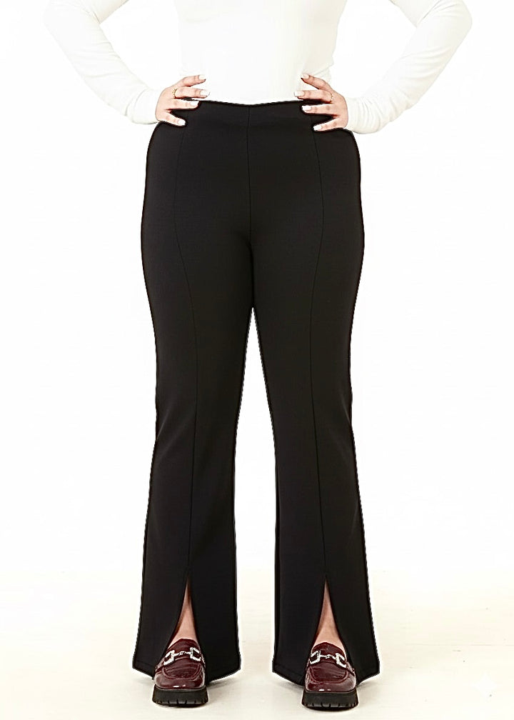 SLINKY EVENING SLACKS-BLACK
