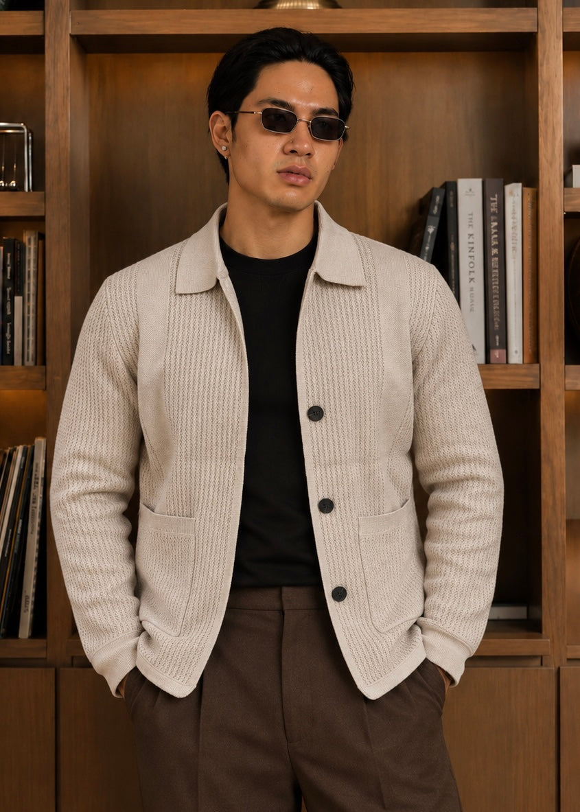 LUXE-WHOOL SHACKET-OFF-WHITE