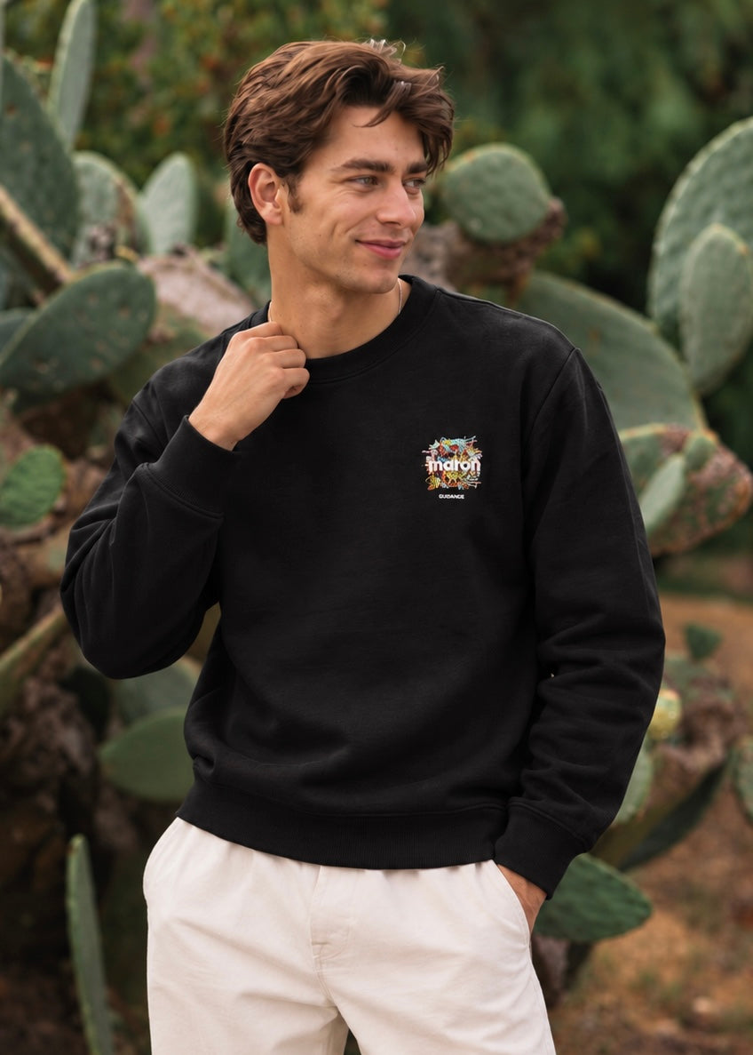 THE MAION SWEATSHIRT  BLACK