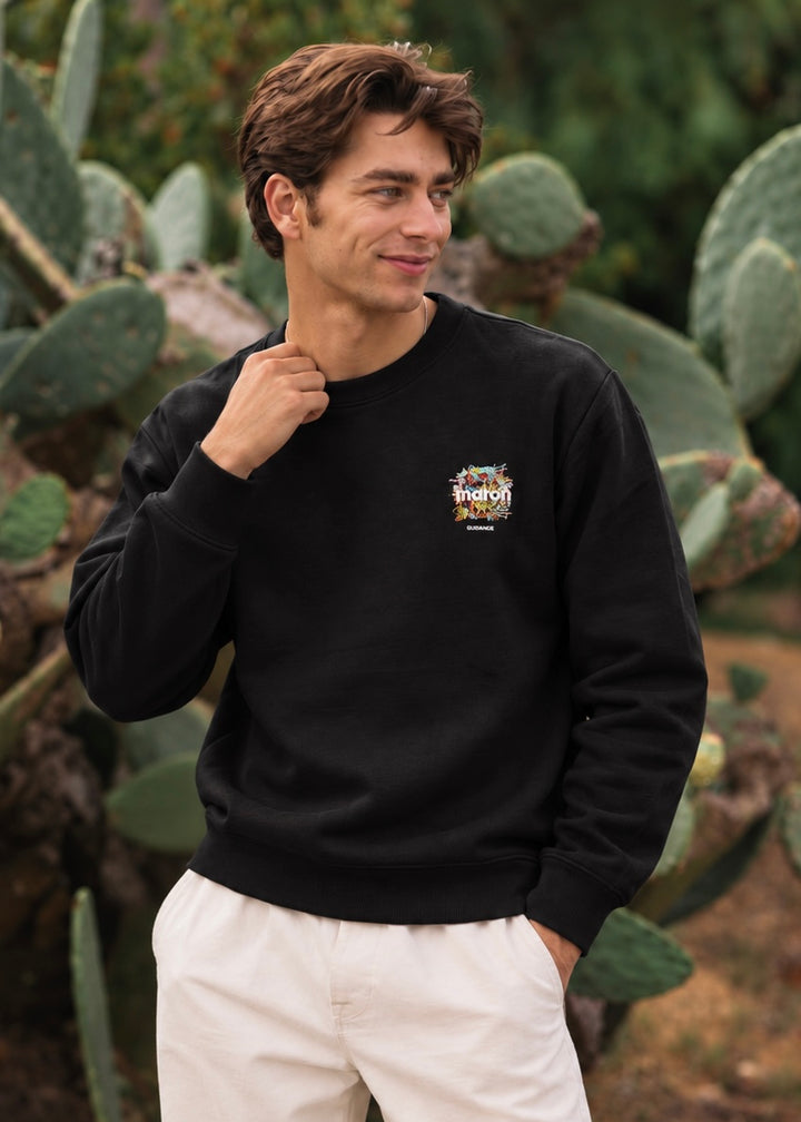 THE MAION SWEATSHIRT  BLACK