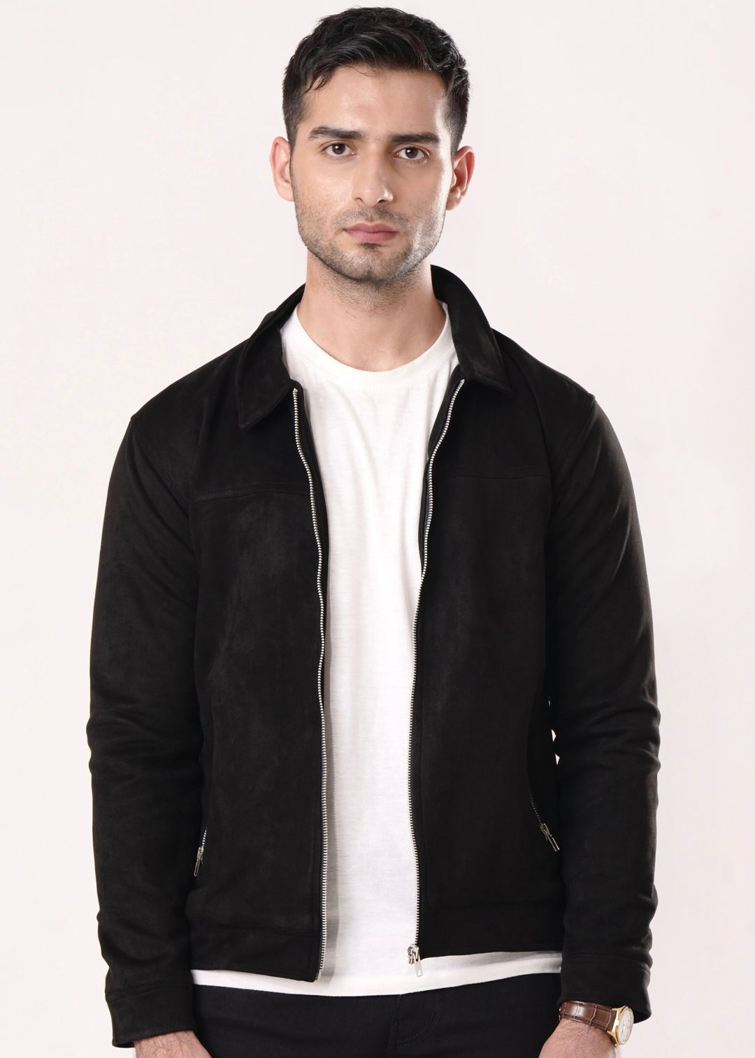 BLACK SUEDE JACKET-FT