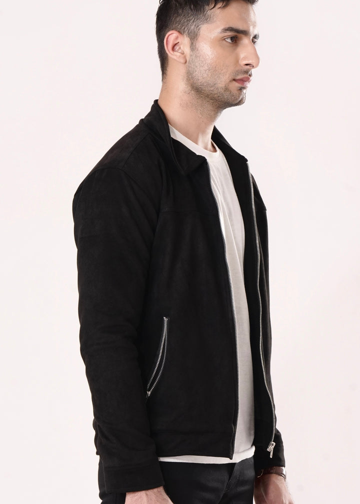 BLACK SUEDE JACKET-FT