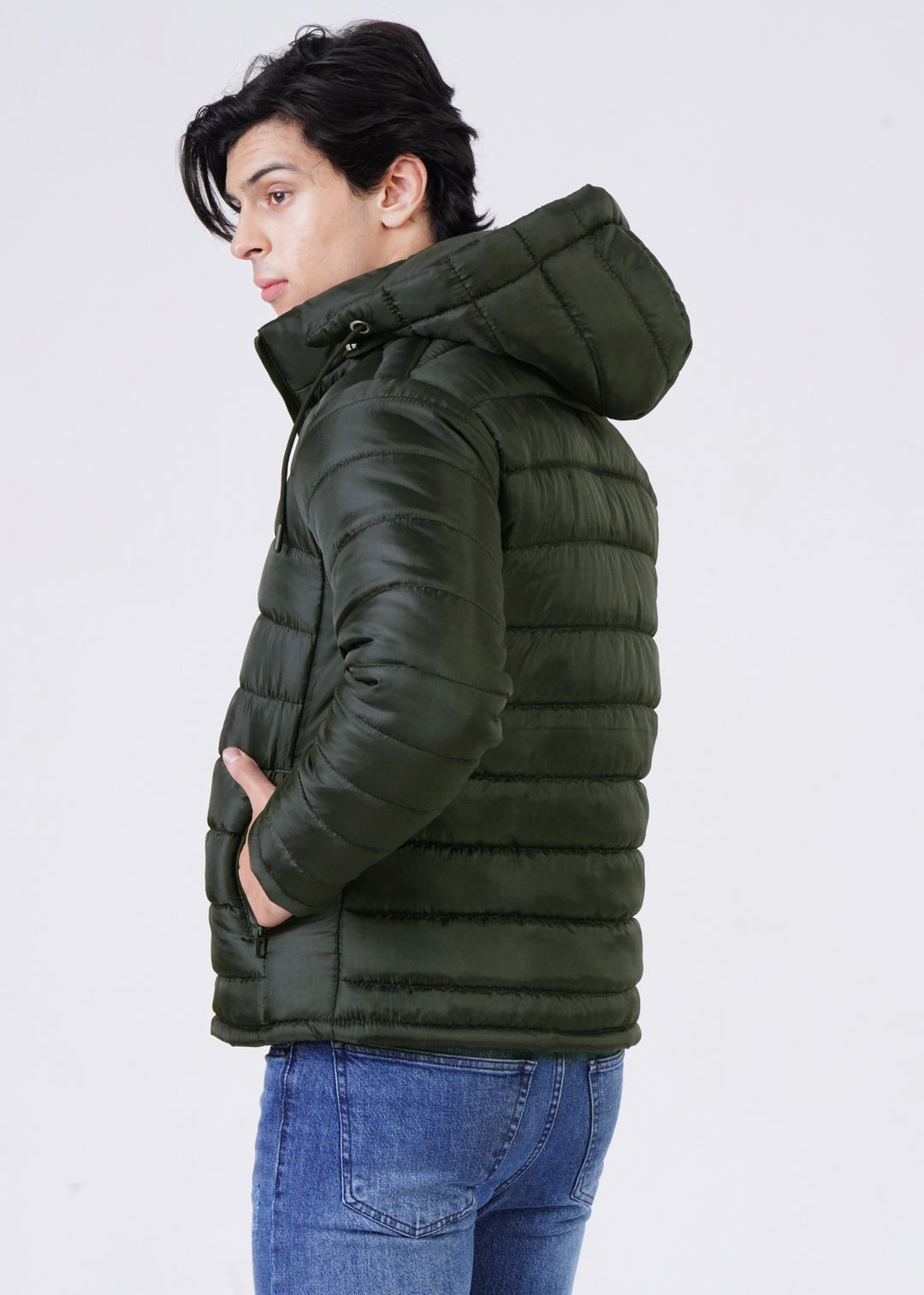 THE OLIVE PUFFER JACKET-FT