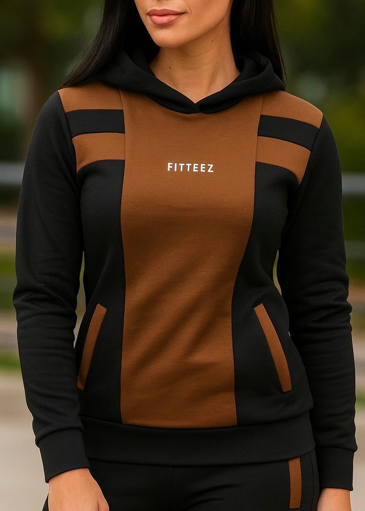 0.1 SCUBA 4 STRETCHED HOODIE-BROWN