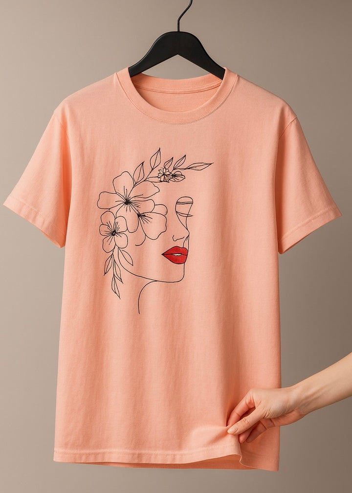 PEECH COTTON TEE-FT