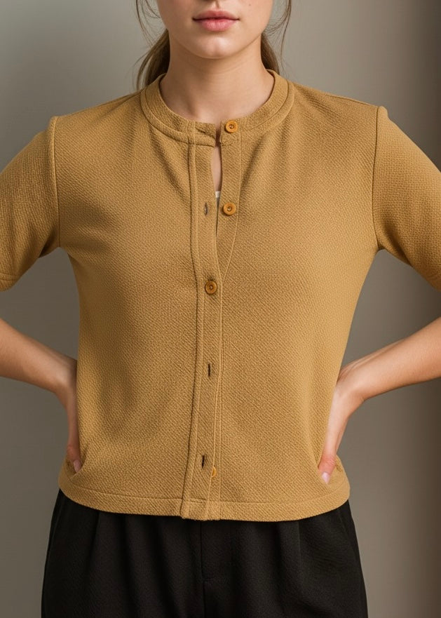 THE EVENING TWILL SHIRT-TAN