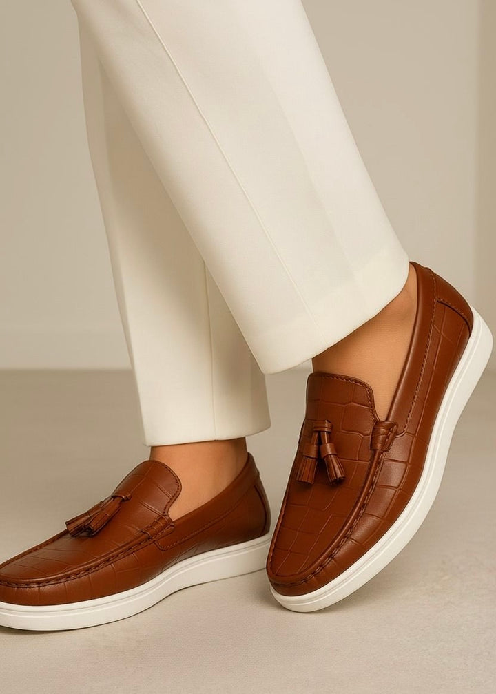 0011 AIR TASSEL LOAFERS-FT (Brown)