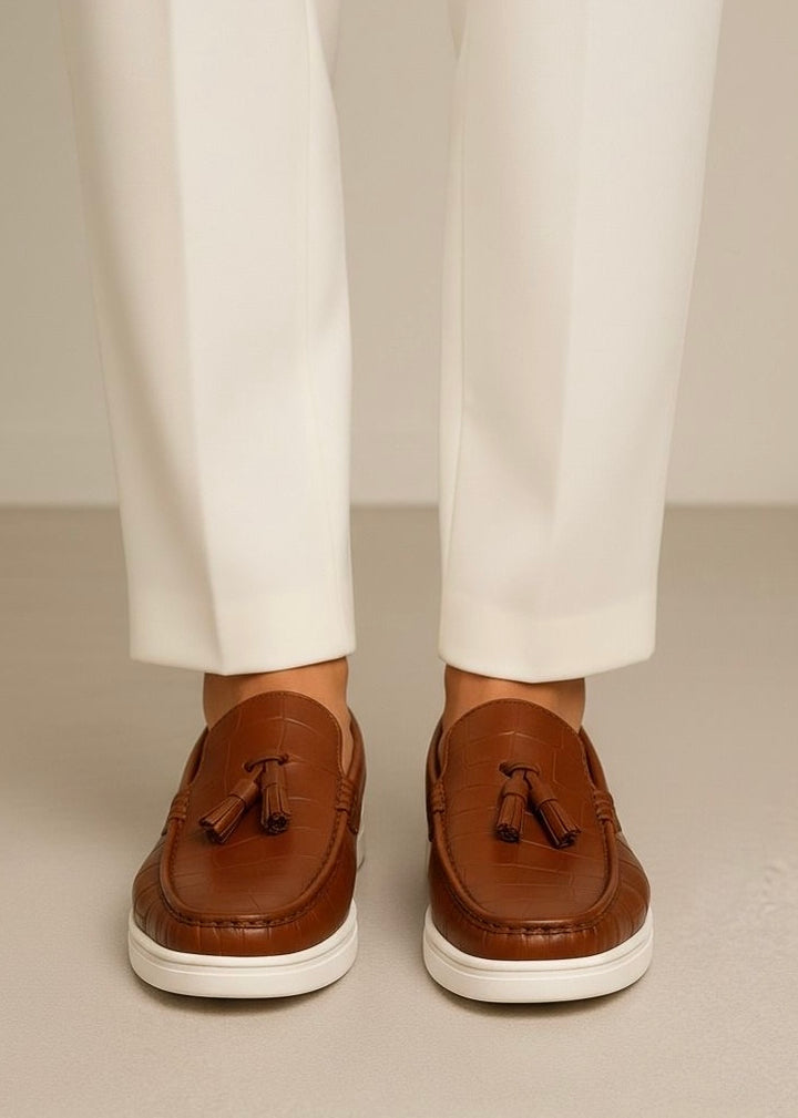 0011 AIR TASSEL LOAFERS-FT (Brown)