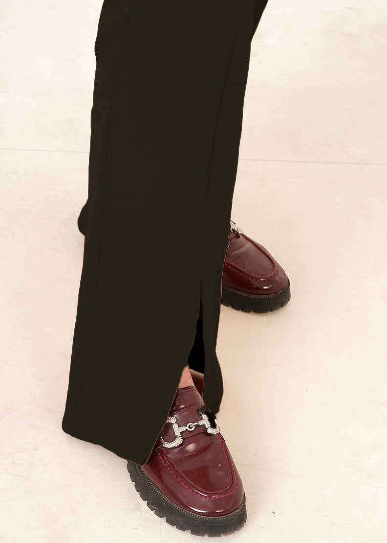 SLINKY EVENING SLACKS-BLACK