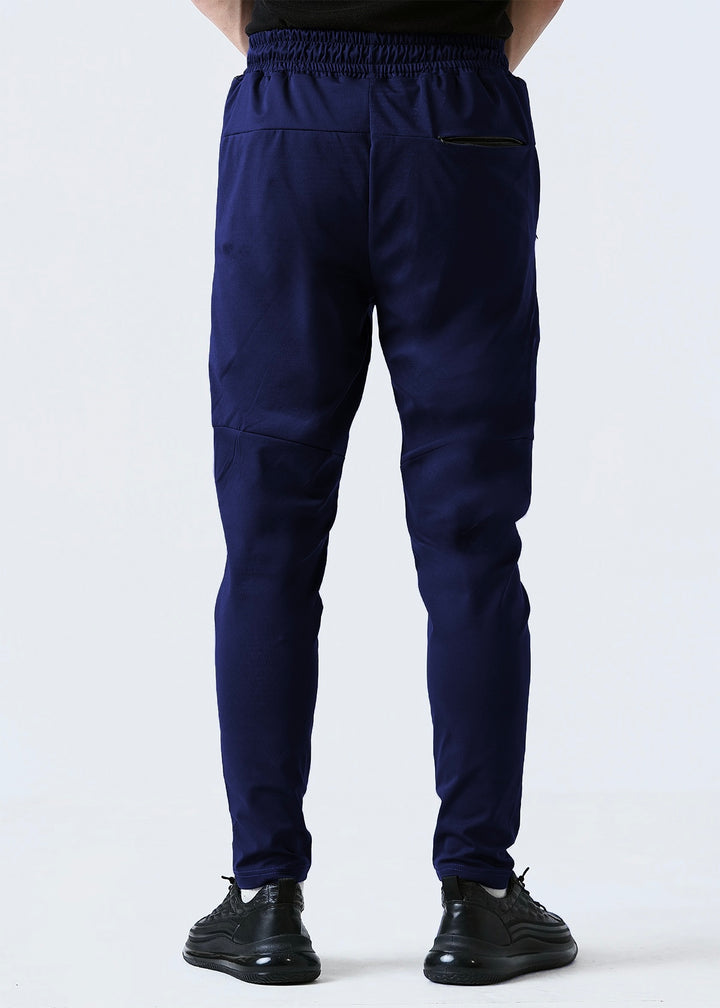 THE LINEN PLEATED TROUSER-NAVY
