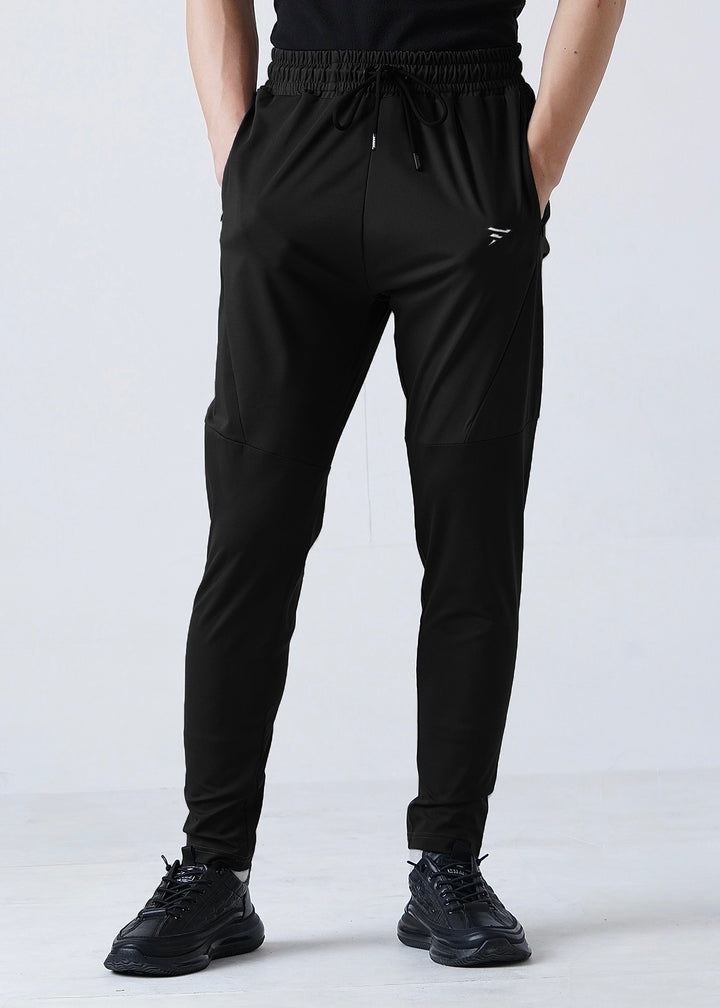 THE LINEN PLEATED TROUSER-BLACK