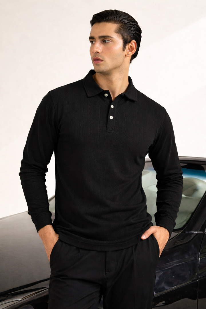 THE SMART KNITTED POLO-FT