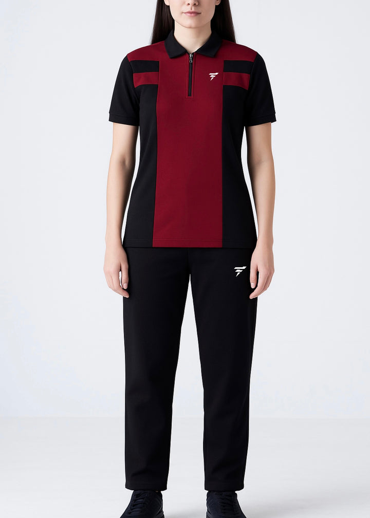 THE VIBRANT TWINSET-MAROON