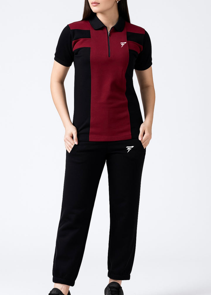 THE VIBRANT TWINSET-MAROON